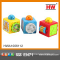 Most Popular cartoon Puzzle Cube 3pcs baby educational toy cube toy